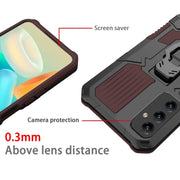 For Samsung Galaxy A14 5G Armor Warrior Shockproof PC + TPU Phone Case(Brown)