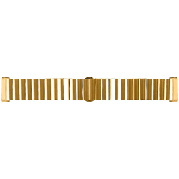 For Fitbit Versa 4 / Sense 2 Universal Butterfly Buckle Metal Watch Band(Gold)