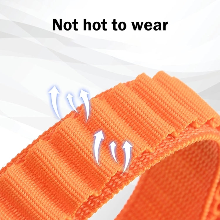 For Fitbit Versa 3 / Sense Universal Loop Nylon Watch Band(Orange)