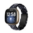 For Fitbit Versa 3 / Sense Universal Resin Watch Band(Black Flower) - free shipping - PMC TechLife - Order now!