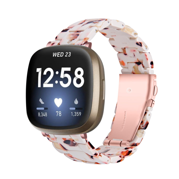 For Fitbit Versa 3 / Sense Universal Resin Watch Band(Nougat)