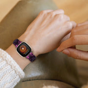 For Fitbit Versa 4 / Sense 2 Universal Resin Watch Band(Purple Light)