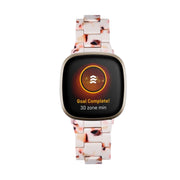 For Fitbit Versa 4 / Sense 2 Universal Resin Watch Band(Nougat)