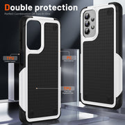 For Samsung Galaxy A13 4G PC + TPU Shockproof Protective Phone Case(White+Black)