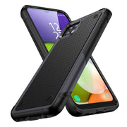 For Samsung Galaxy A22 5G PC + TPU Shockproof Protective Phone Case(Grey+Black)