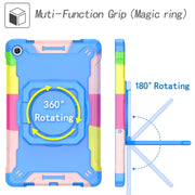 For Lenovo Tab M10 Plus 10.6 3rd Gen 2022 Silicone + PC Bracelet Holder Tablet Case(Camouflage + Blue)