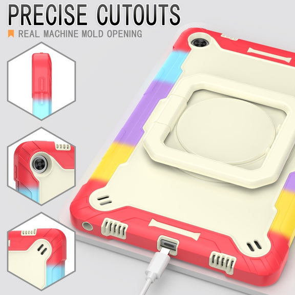 For Lenovo Tab M10 Plus 10.6 3rd Gen 2022 Silicone + PC Bracelet Holder Tablet Case(Bright Red)