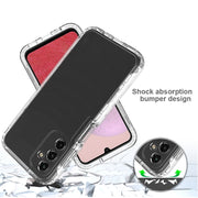 For Samsung Galaxy A14 4G / A14 5G Integrated Transparent Gradient Color TPU + PC + PET Protective Phone Case(Pink)