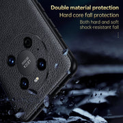 For Huawei Mate 40 Pro SULADA Invisible Bracket Leather Back Cover Phone Case(Dark Green)