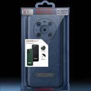 For Huawei Mate 40 Pro SULADA Invisible Bracket Leather Back Cover Phone Case(Dark Green)