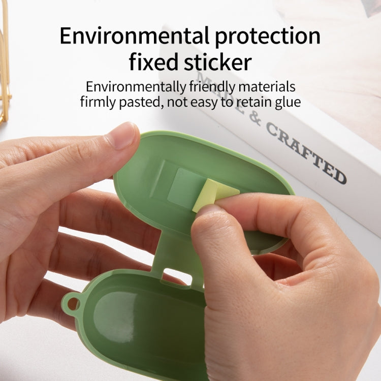 For Huawei FreeBuds SE Pure Color Bluetooth Earphone Silicone Case with Hook(Dark Green)