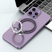 Car Magnetic Dual Axis Ring Phone Holder(Bright Purple)