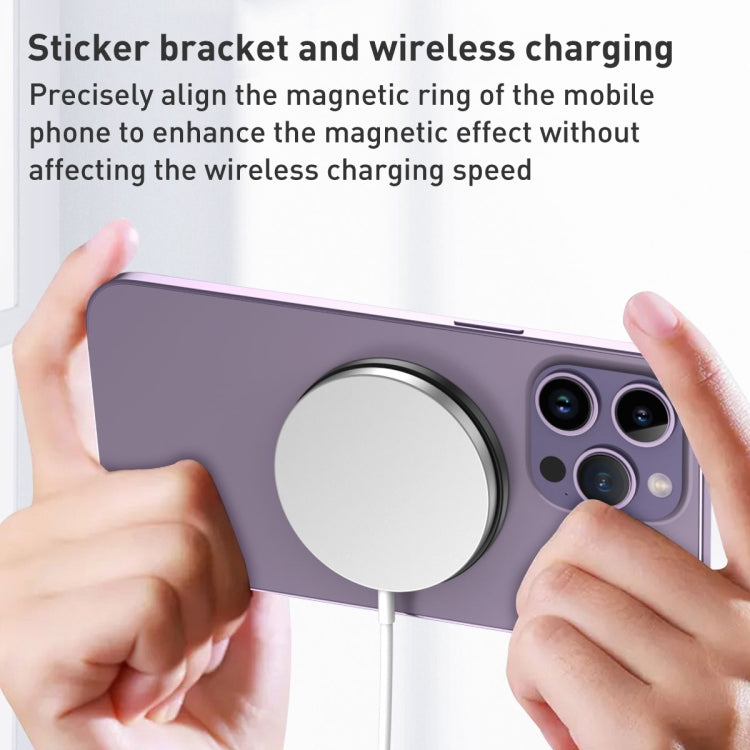 Car Magnetic Dual Axis Ring Phone Holder(Frosted Black)
