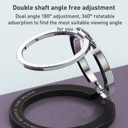 Car Magnetic Dual Axis Ring Phone Holder(Frosted Purple)