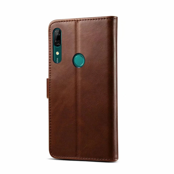 For Huawei Y9 Prime (2019) GUSSIM Business Style Horizontal Flip Leather Case with Holder & Card Slots & Wallet(Brown)