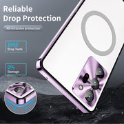 For Samsung Galaxy Note20 Ultra MagSafe Frosted Metal Phone Case(Purple)
