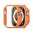 For Apple Watch Ultra 49mm Mijobs Ultra-thin Bezel PC Watch Case(Orange) - Watch Cases by MIJOBS