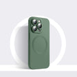 For iPhone 12 Pro CD Texture MagSafe Liquid Silicone Phone Case(Dark Green) - free shipping - PMC TechLife - Order now!