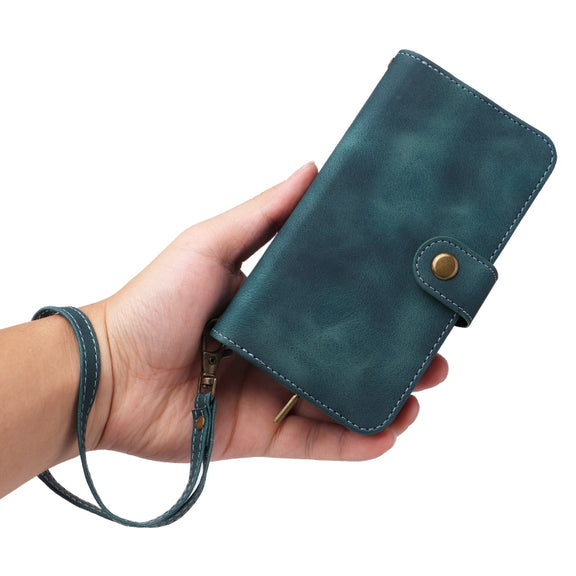For Xiaomi Redmi Note 10 Pro 4G Multifunctional Card Slot Zipper Wallet Leather Phone Case(Blue)
