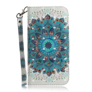 For Huawei nova Y70 Plus 3D Colored Pattern Flip Leather Phone Case(Peacock Wreath)
