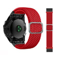 Compatible with Garmin Fenix 7 Adjustable Nylon Braided Elasticity Watch Band(Red) - free shipping - PMC TechLife - Order now!