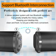 BS-10 Bluetooth 5.0 Speaker TV Soundbar with Remote Control(Black)