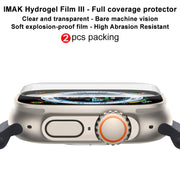 For Apple Watch Ultra 49mm 2pcs imak Curved Full Screen Hydrogel Film Front Protector