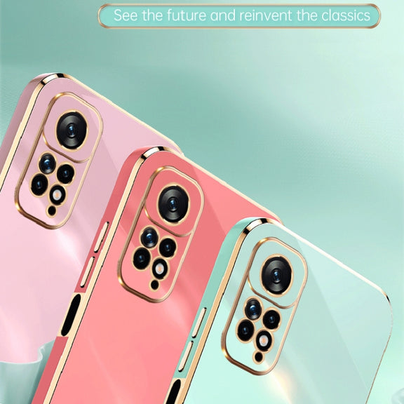 For Xiaomi Redmi Note 11 4G Foreign XINLI Straight Edge 6D Electroplate TPU Phone Case(White)