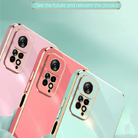 For Xiaomi Redmi Note 11 Pro 4G/5G Foreign XINLI Straight Edge 6D Electroplate TPU Phone Case(Hawthorn Red)
