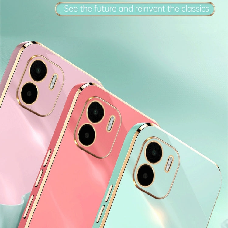 For Xiaomi Redmi A1 4G XINLI Straight Edge 6D Electroplate TPU Phone Case(Mint Green)