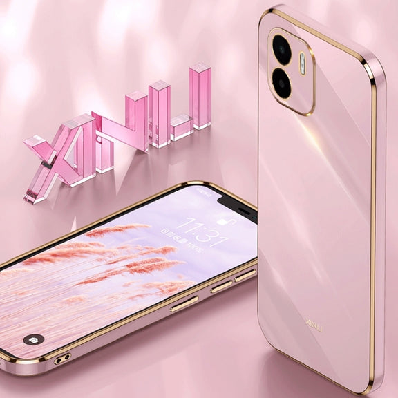 For Xiaomi Redmi A1 4G XINLI Straight Edge 6D Electroplate TPU Phone Case(Mint Green)