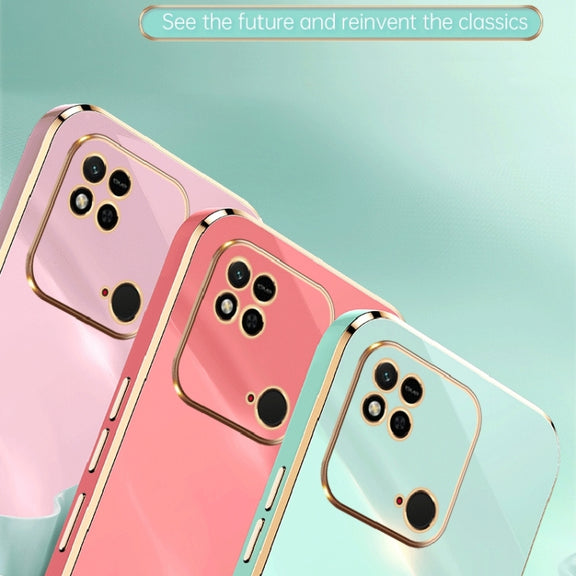 For Xiaomi Redmi 10C XINLI Straight Edge 6D Electroplate TPU Phone Case(Celestial Blue)