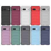 For Google Pixel 7 Magic Shield TPU + Flannel Phone Case(Purple)
