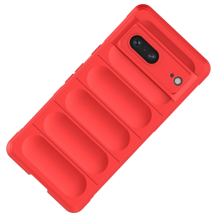 For Google Pixel 7 Magic Shield TPU + Flannel Phone Case(Purple)