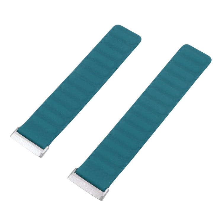 For Fitbit Versa 4 / 3 / Sense 2 20mm Silicone Magnetic Watch Band(Indigo)