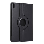 For Huawei Matepad 10.4 Litchi Texture Horizontal Flip 360 Degrees Rotation Leather Case with Holder(Black)