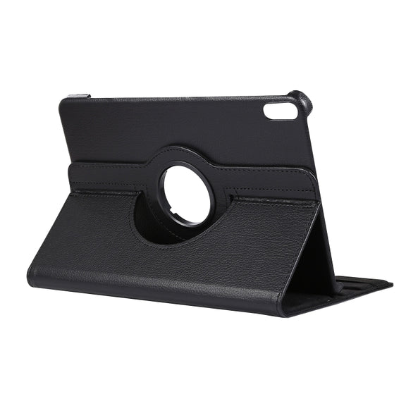 For Huawei Matepad 10.4 Litchi Texture Horizontal Flip 360 Degrees Rotation Leather Case with Holder(Black)