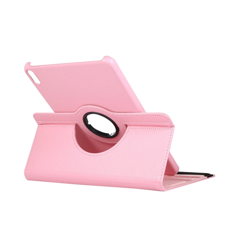 For Huawei Matepad 10.4 Litchi Texture Horizontal Flip 360 Degrees Rotation Leather Case with Holder(Black)