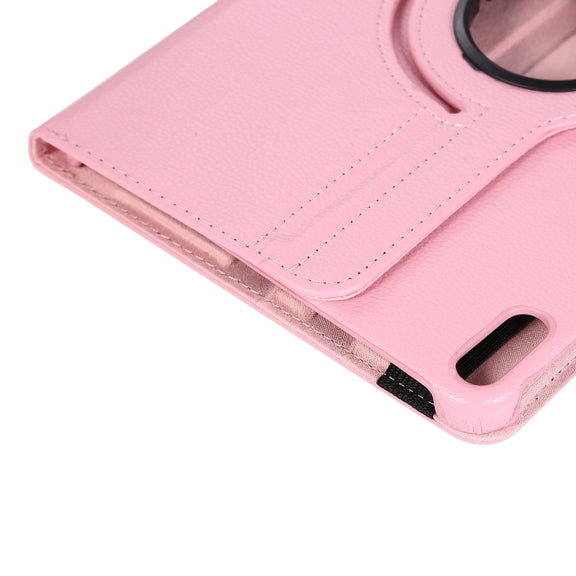 For Huawei Matepad 10.4 Litchi Texture Horizontal Flip 360 Degrees Rotation Leather Case with Holder(Black)
