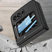 For Motorola Razr 2022 GKK Magnetic Folding Shockproof Leather Phone Case(Black)
