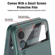 For Samsung Galaxy Z Flip3 5G GKK MagSafe Ultrathin Integrated Shockproof Phone Case with Ring Holder(Green)