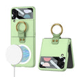 For Samsung Galaxy Z Flip4 GKK MagSafe Ultrathin Integrated Shockproof Phone Case with Ring Holder(Light Green) - free shipping - PMC TechLife - Order now!