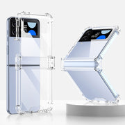 For Samsung Galaxy Z Flip4 GKK Airbag Hinge Shockproof Phone Case(Transparent)
