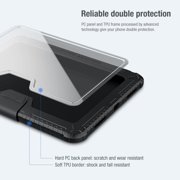 For iPad 2025 / 2022 NILLKIN Bumper Pro Leather Tablet Case(Blue)