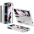 For Samsung Galaxy Z Fold3 5G GKK Full Coverage Magnetic Fold Hinge Shockproof Phone Case with Pen Slots(White) - Galaxy Phone Cases by GKK | Online Shopping South Africa | PMC TechLife | Buy Now Pay Later Mobicred