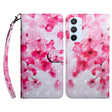 For Samsung Galaxy A54 5G 3D Painted Leather Phone Case(Red Flower) - free shipping - PMC TechLife - Order now!