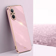 For Huawei nova 9 SE XINLI Straight Edge 6D Electroplate TPU Phone Case(Cherry Purple) - Huawei Cases by XINLI | Online Shopping South Africa | PMC TechLife | Buy Now Pay Later Mobicred