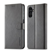 For Samsung Galaxy A54 5G LC.IMEEKE Calf Texture Leather Phone Case(Grey)