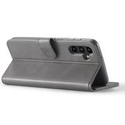 For Samsung Galaxy A54 5G LC.IMEEKE Calf Texture Leather Phone Case(Grey)