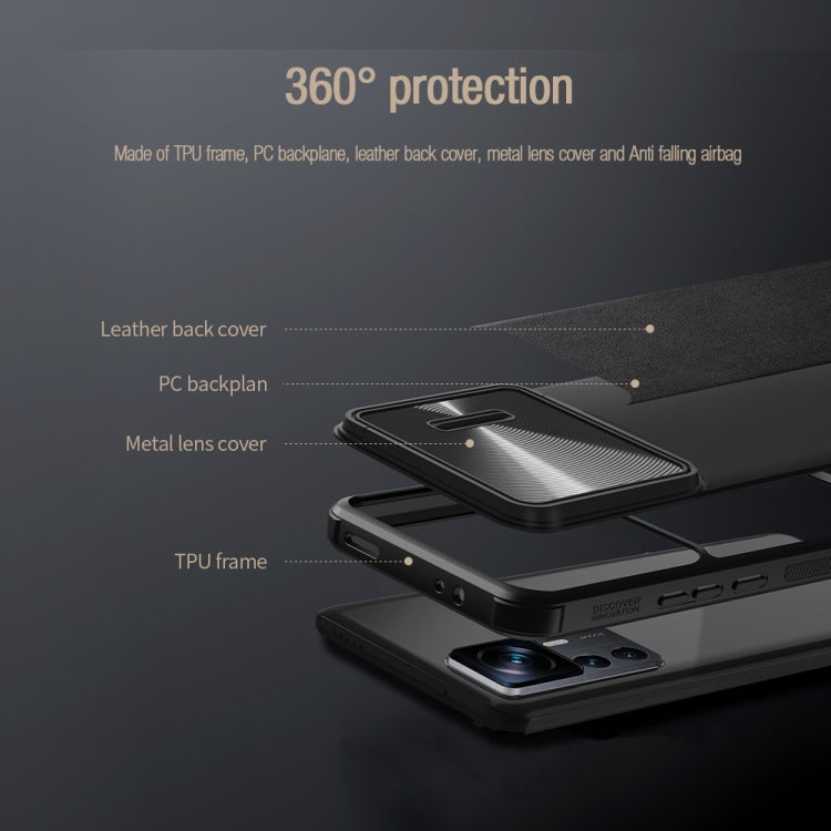 For Xiaomi 12T Pro NILLKIN PC + TPU Phone Case(Blue)